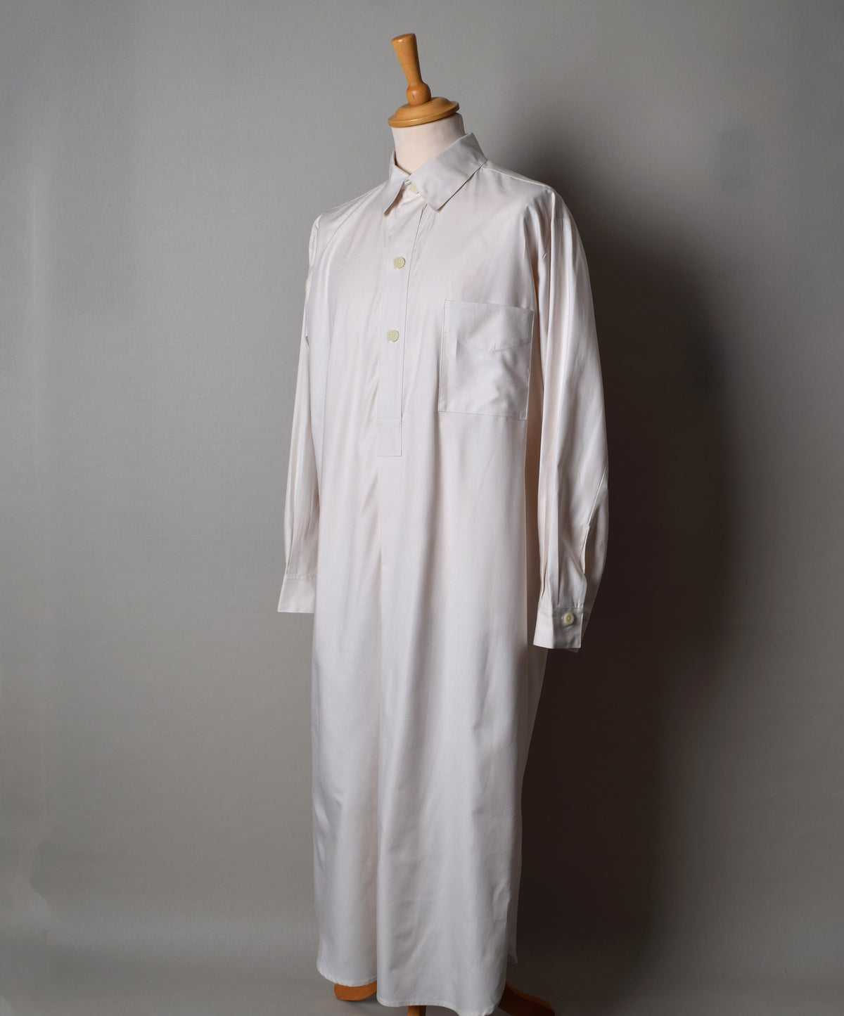 Edwardian Nightshirt (NW461) - Antique White