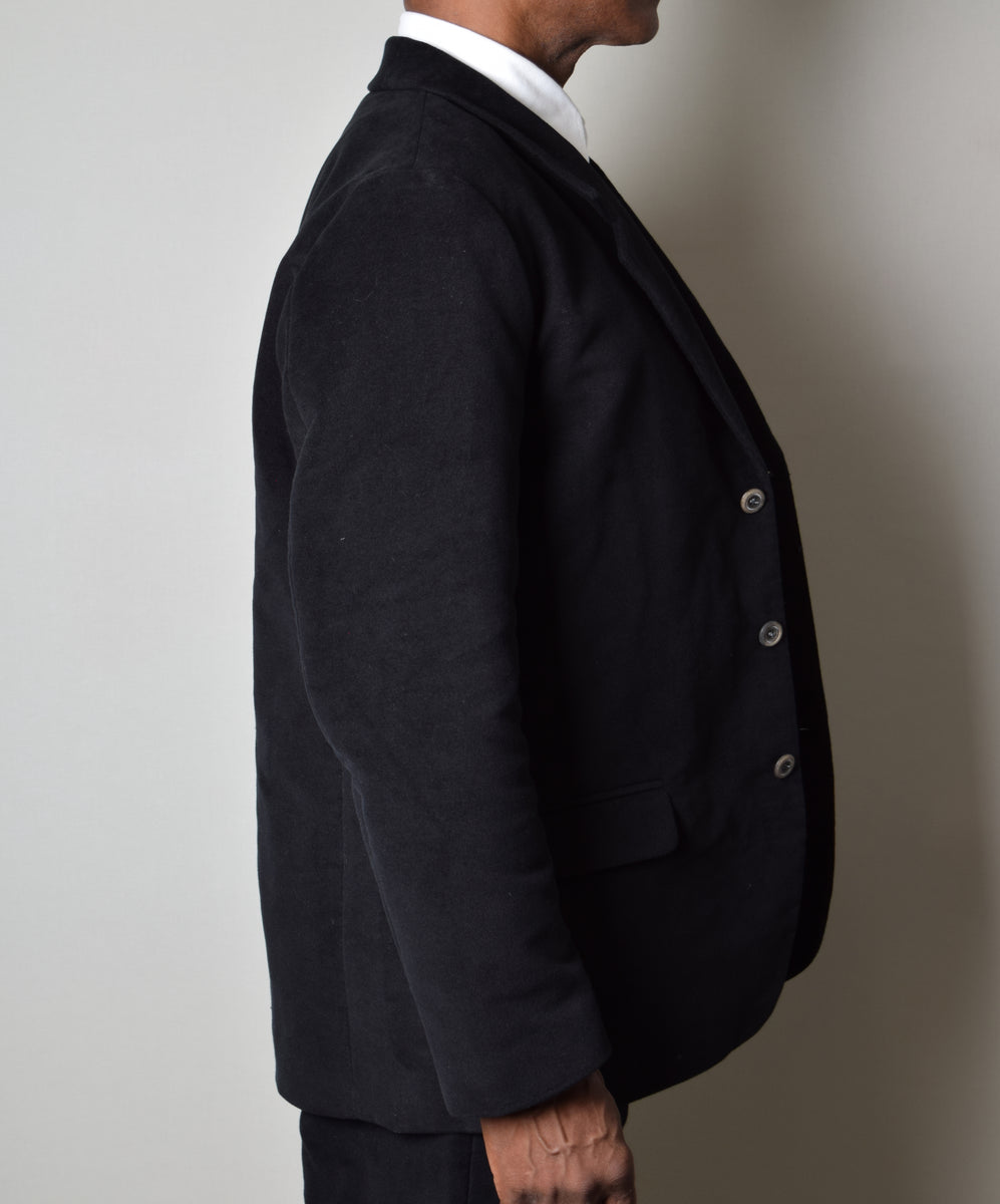 Black Moleskin Informal Lined C20th Jacket (JA1920) – Darcy Clothing
