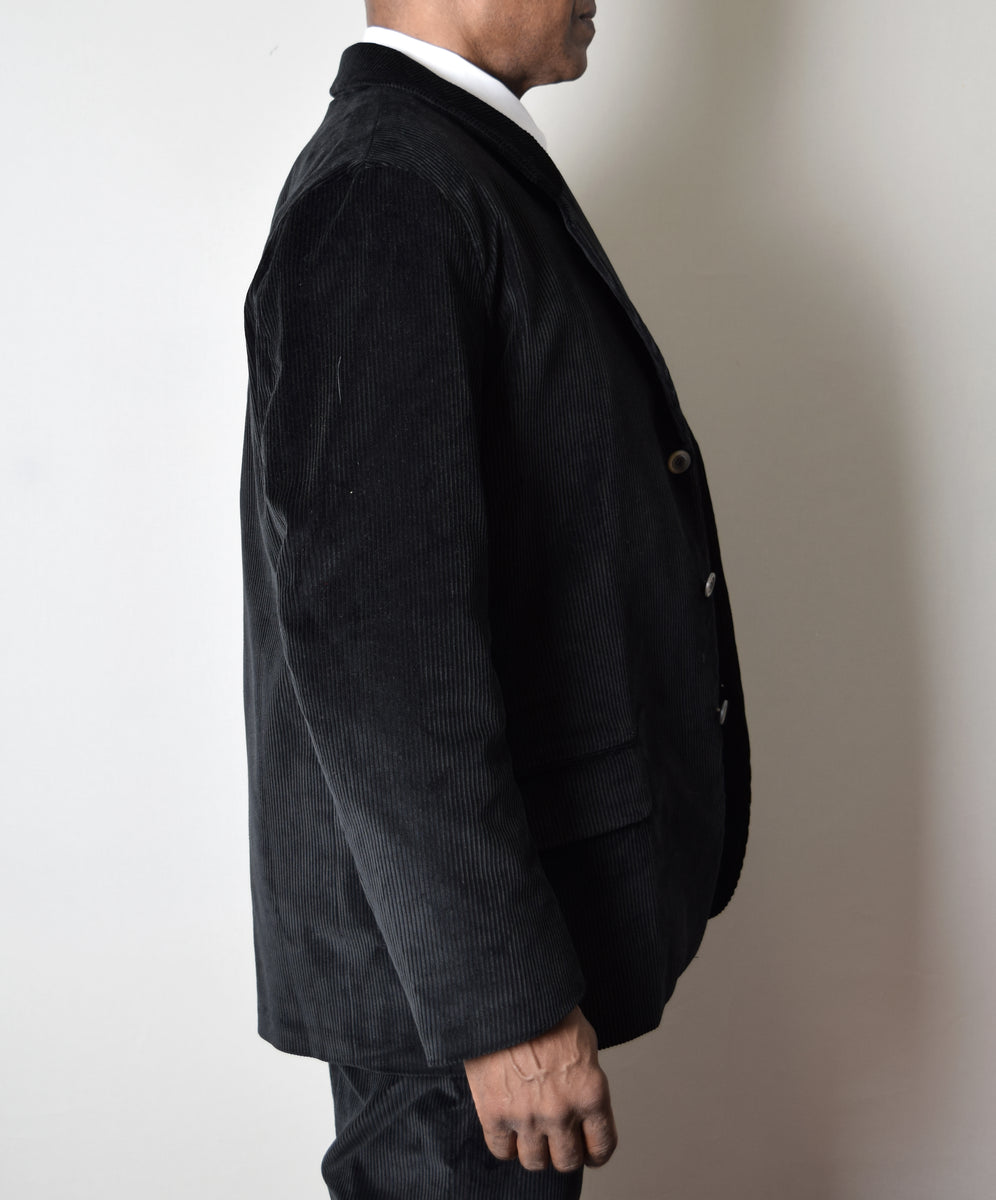 Black Corduroy Informal Lined C20th Jacket (JA1920-BC) – Darcy