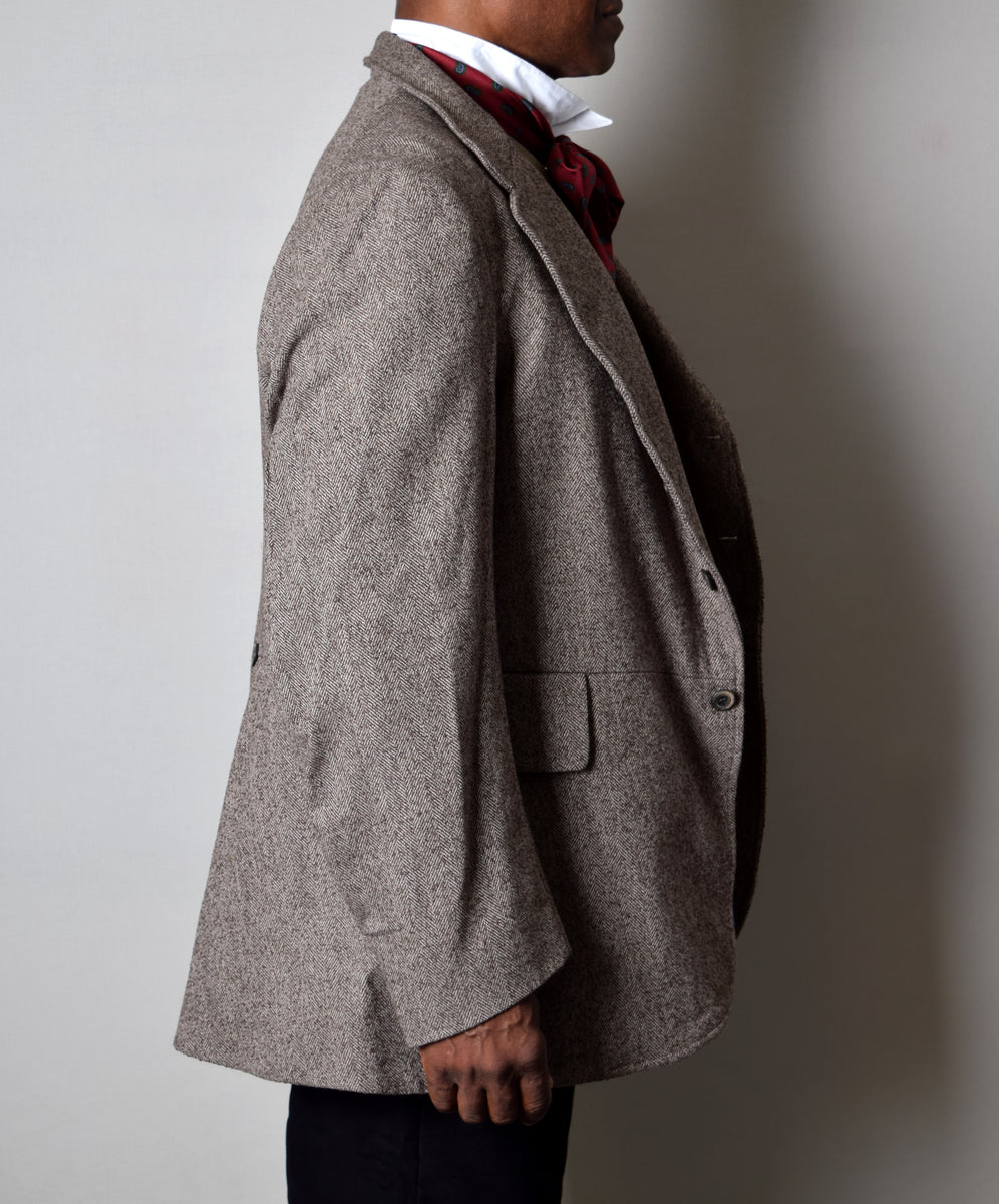 Coffee Herringbone Late Victorian Coat (JA1880-504) – Darcy Clothing