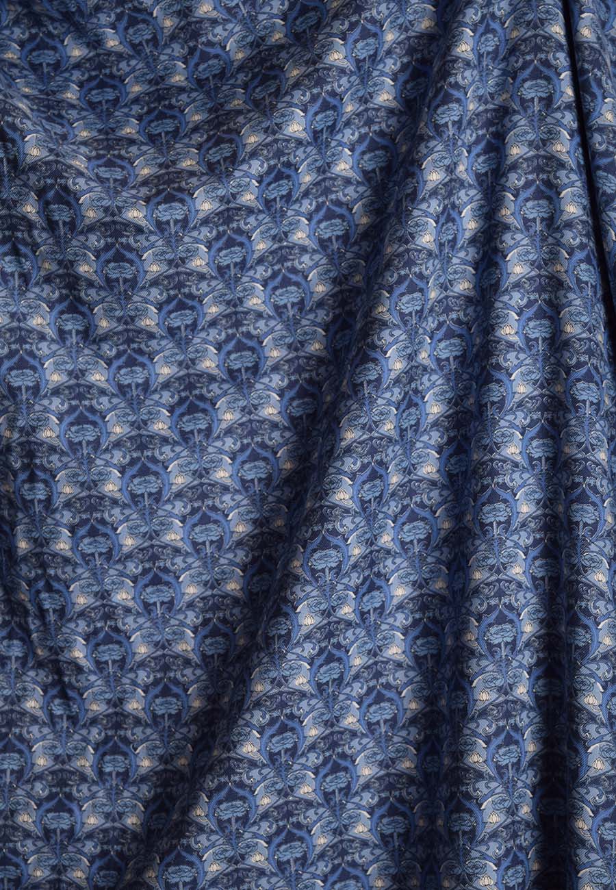 Blue Art Nouveau Liberty Jubilee Fabric (FD-LIB-20)