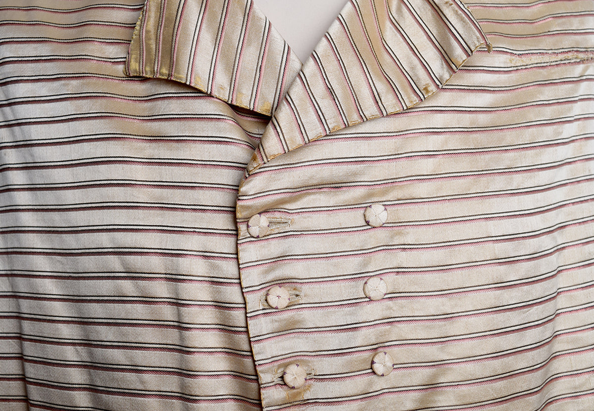 Limited Edition Gold/Wine Regency Stripe Waistcoat (WC1820U-GW) - Original