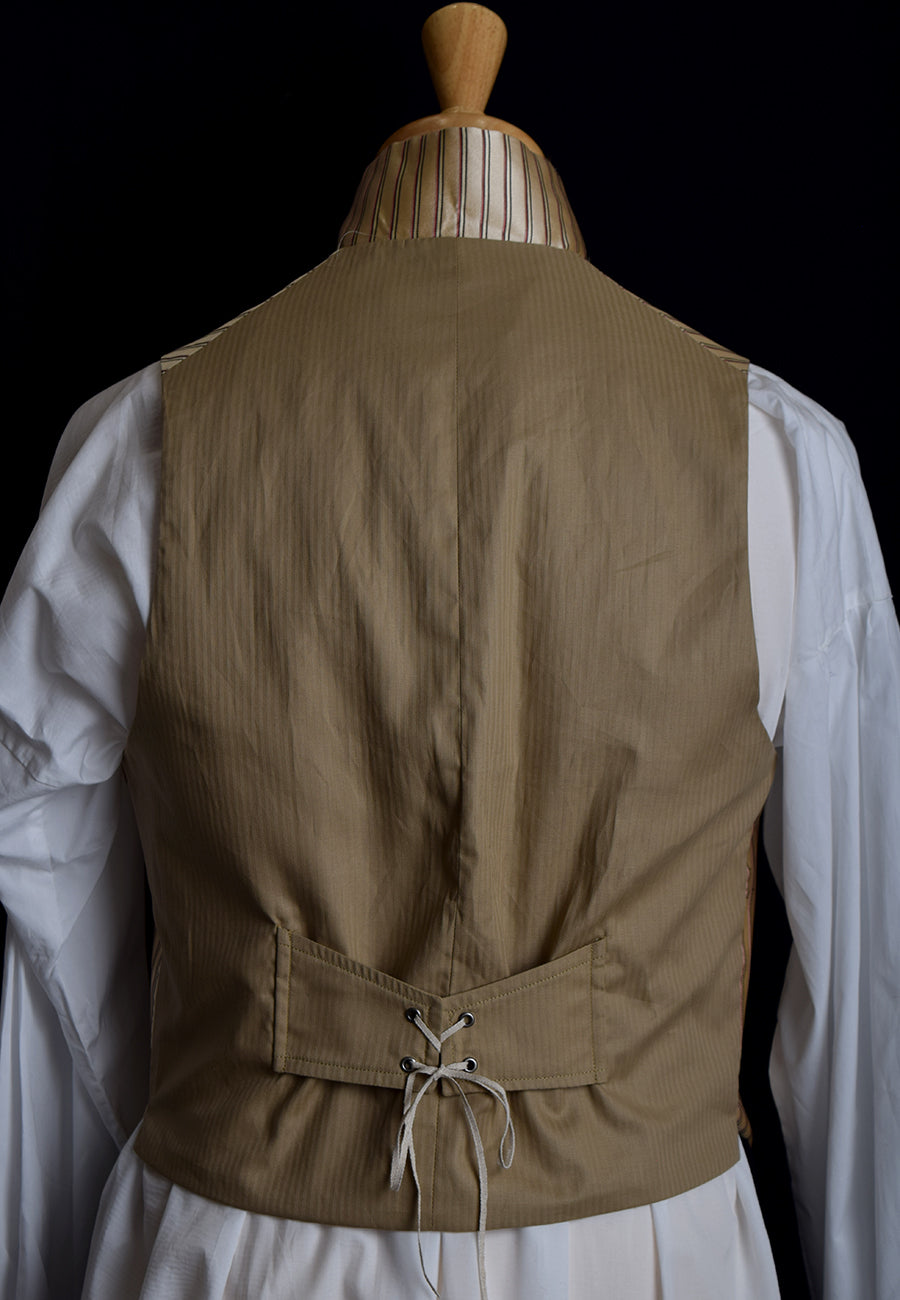 Limited Edition Gold/Wine Regency Stripe Waistcoat (WC1820U-GW)