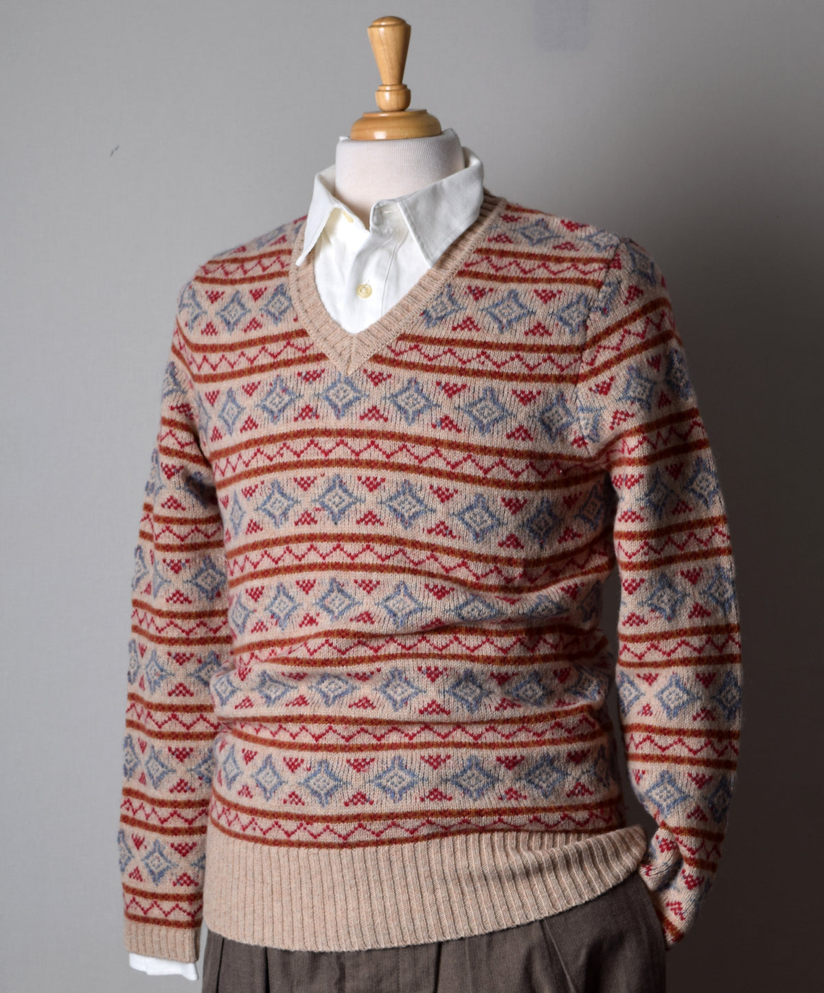 Sammy Wool Fair Isle Jumper (KN170) - Front
