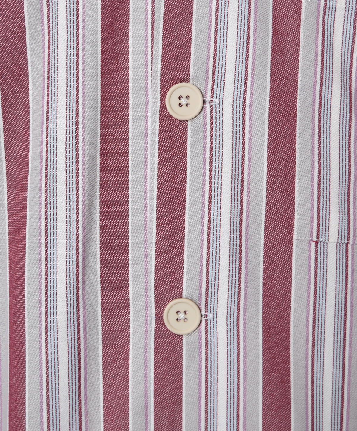 Traditional Darcy Clothing Branded Cotton Stripe Pyjamas (NW480) - Wine Grey