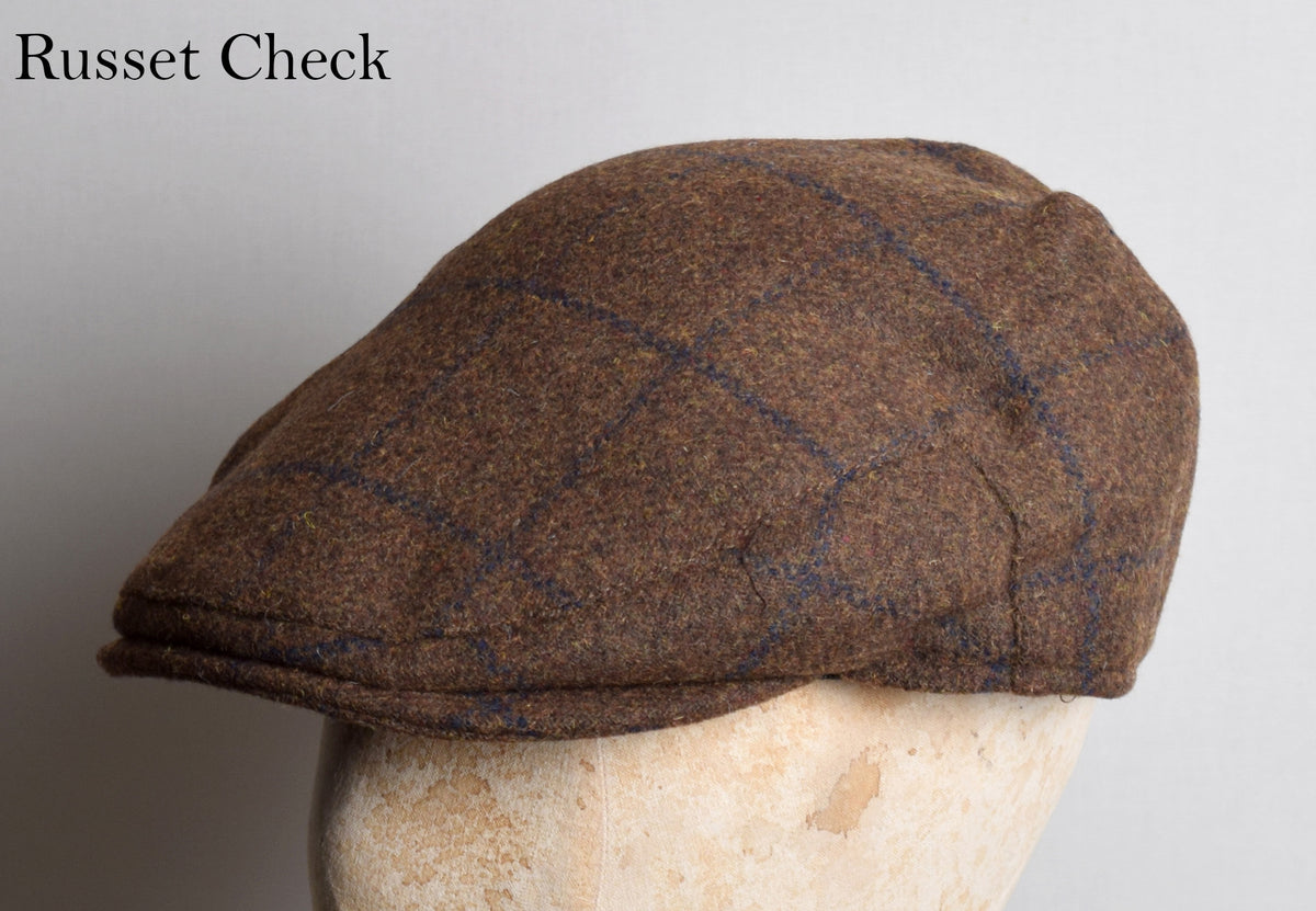 Traditional Flat Cap (HA150) - Russet Check
