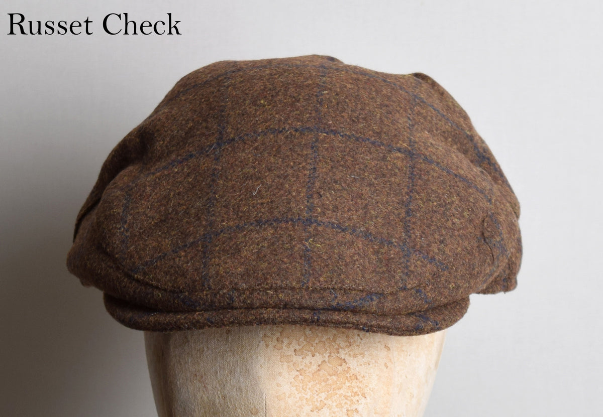 Traditional Flat Cap (HA150) - Russet Check