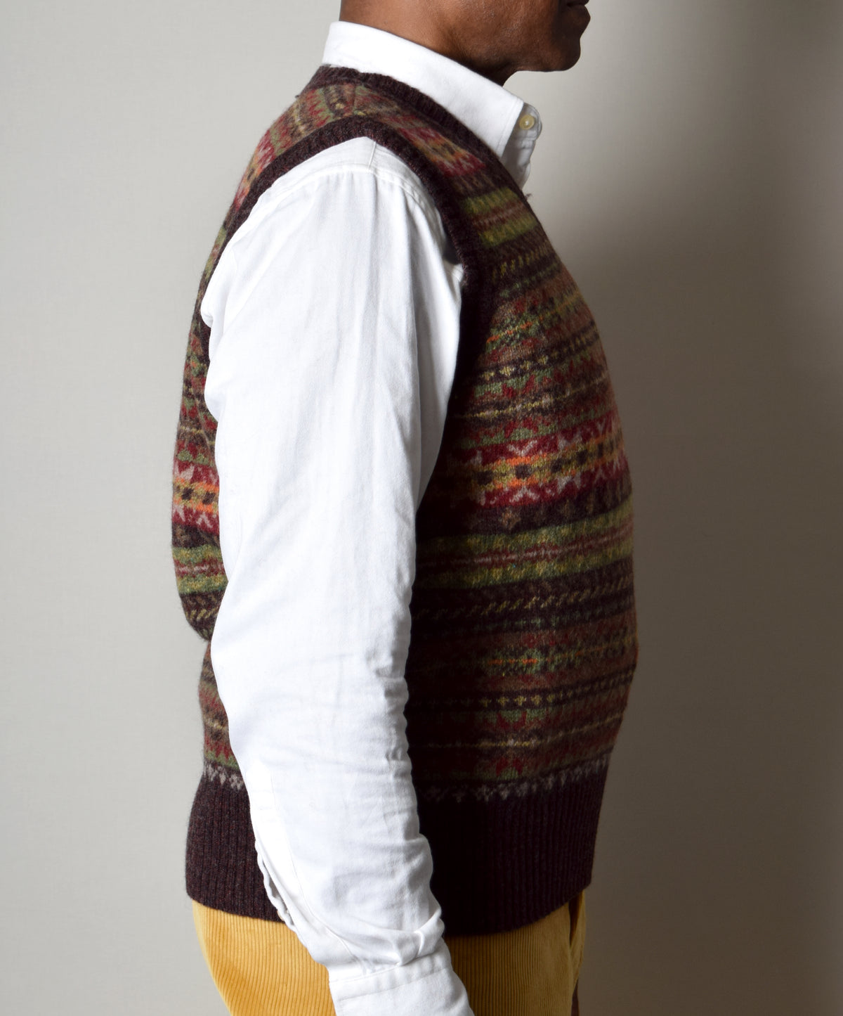 Turin Wool Fair Isle Slipover (KN131) - Side 1