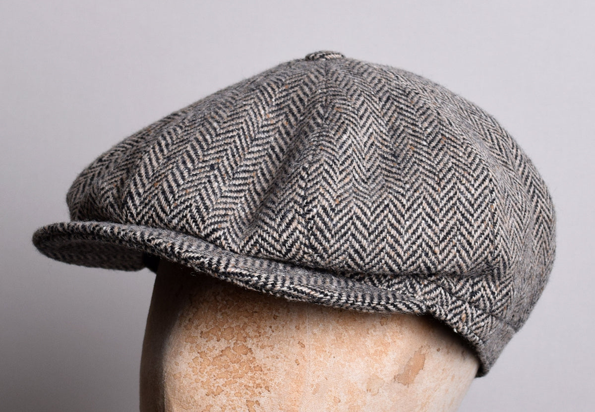 Standard Eight Piece Cap (HA137) - Zebra Herringbone