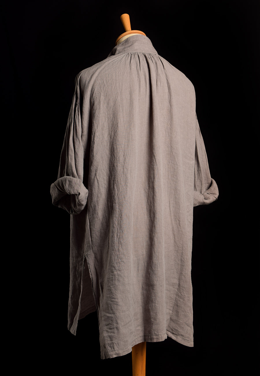 Broken Down C18th Linen Shirt (SH120B) - Grey
