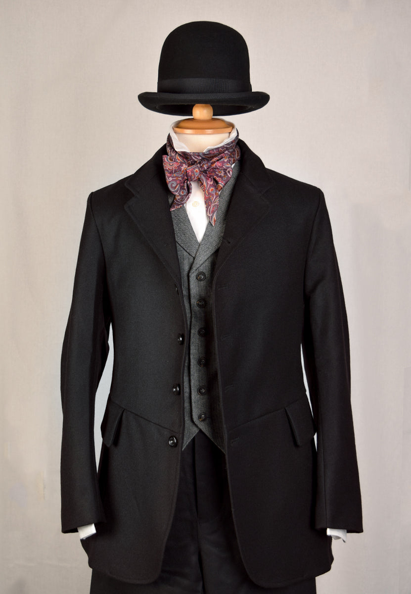 Black Late Victorian Coat (JA1880002) Darcy Clothing