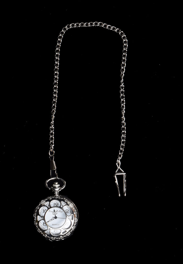 Replica Pocket Watches (ST930) - Silver with Detail