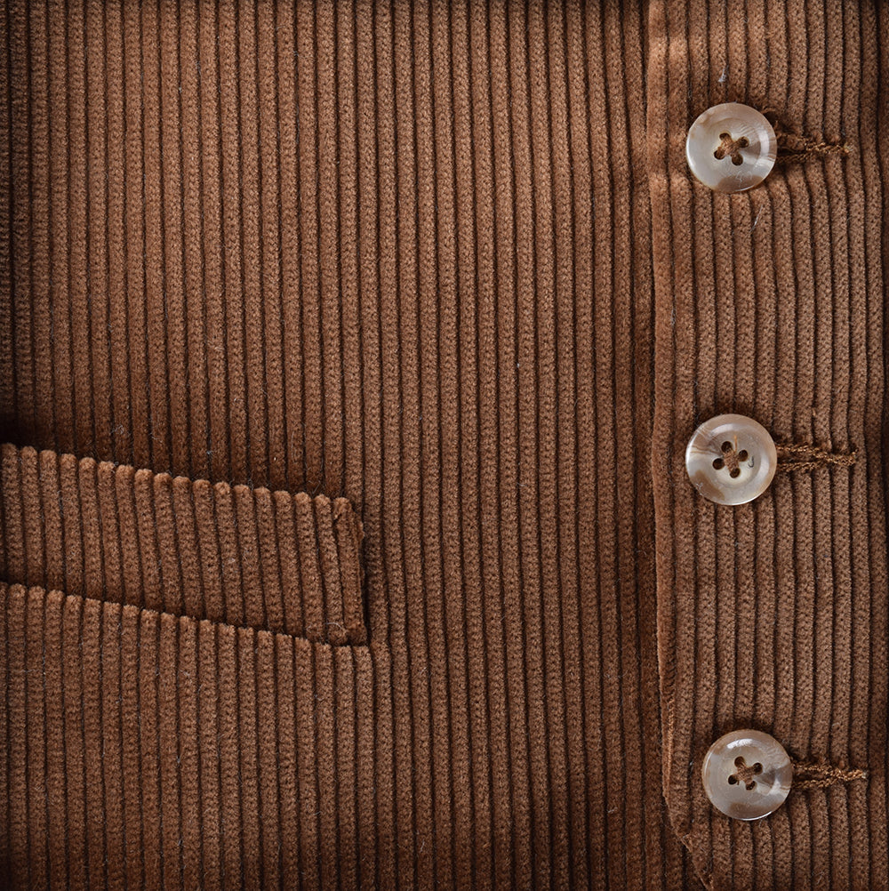 Cotton Corduroy Waistcoats (WC600) - Tan