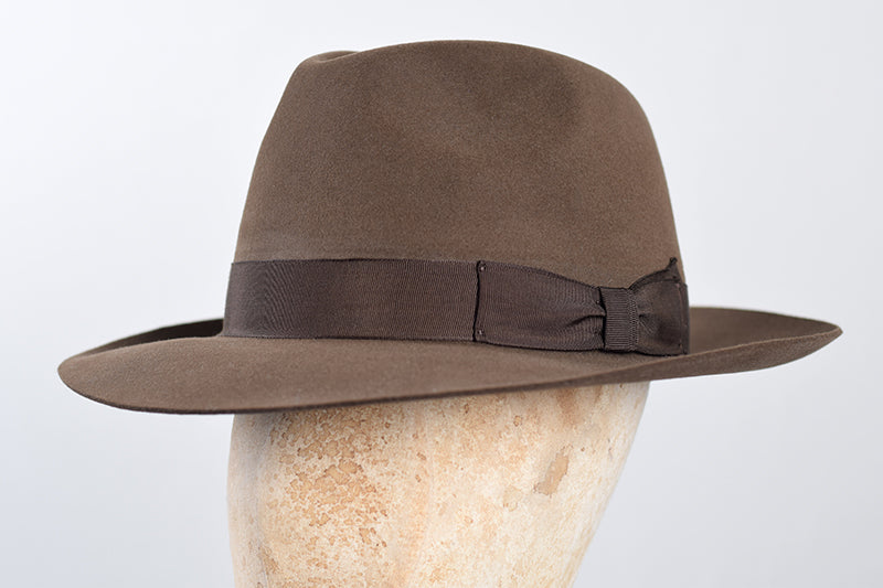 Fur Felt Trilby Hat (HA118) - Brown