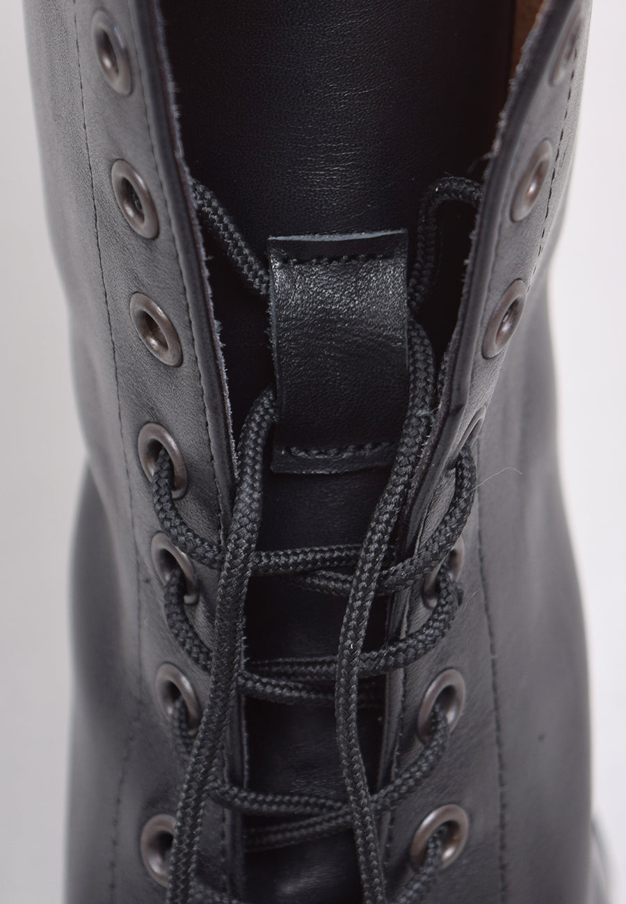 Victorian Side Zip Leather Boots (SP1910Z)