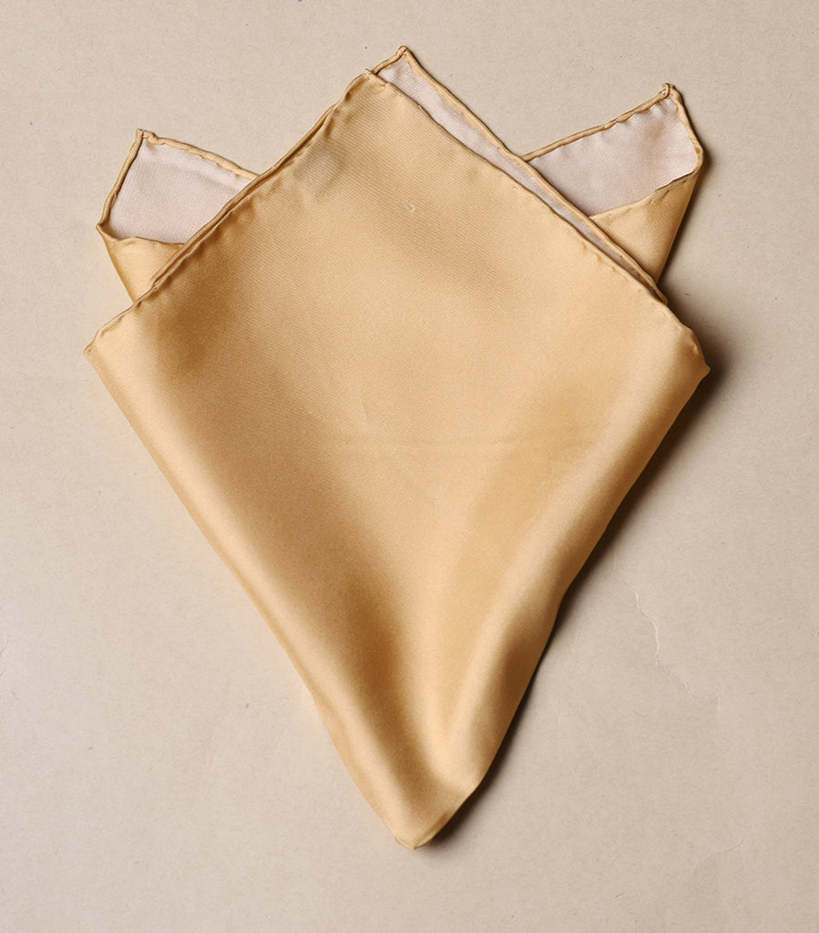Plain Silk Handkerchiefs (HA98) - Gold
