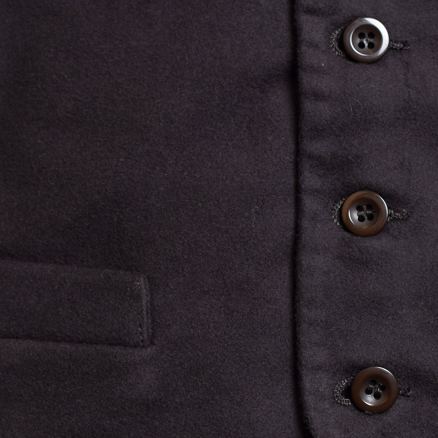 Cotton Moleskin Waistcoats (WC700) - Chocolate Brown