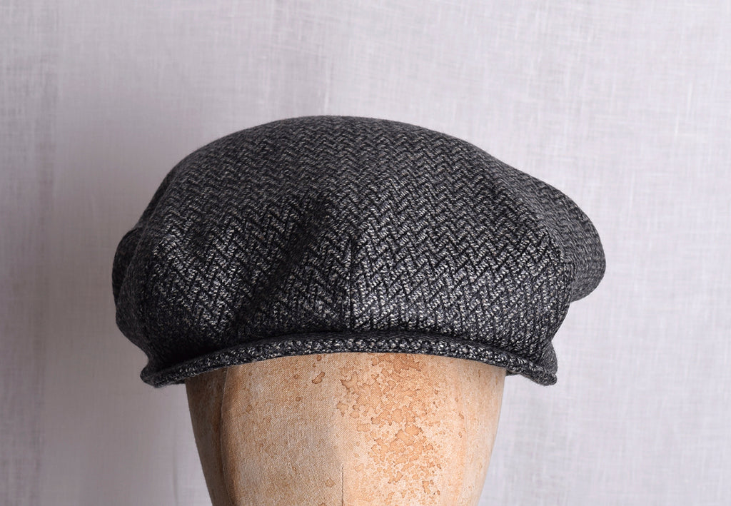 1930's Tweed Cap (HA139) - Grey Zig Zag