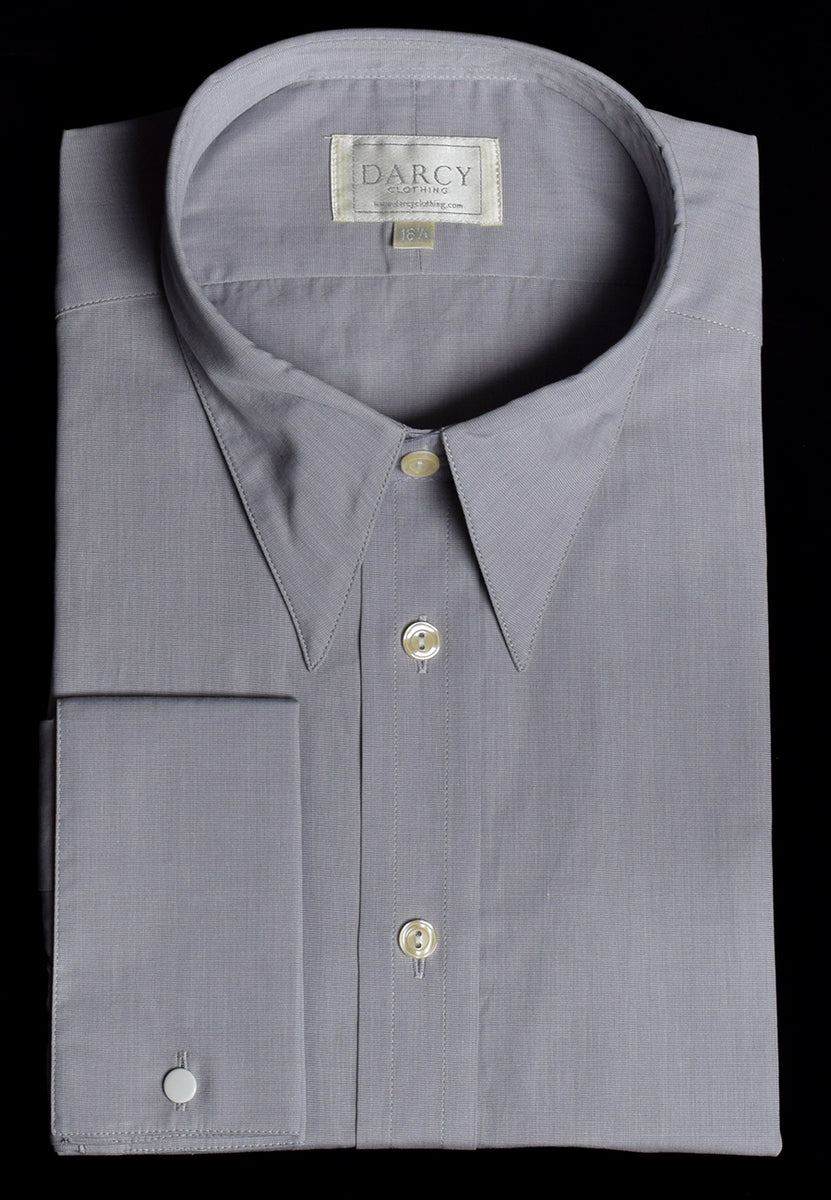 long collar dress shirts Plain Coloured Spearpoint Shirt | Early C20th (SH190P) Color:Electric Shock Stripe One In A Million This dress shirt moves Pattern: solid