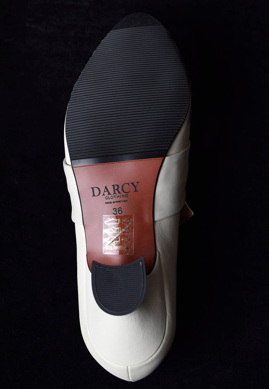 Ladies Leather Buckle Front Shoes (SP1900)