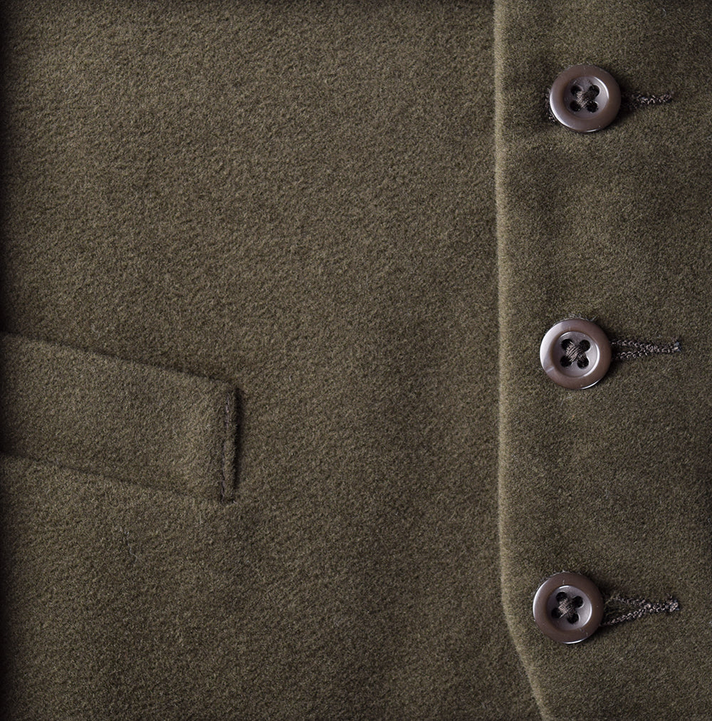 Cotton Moleskin Waistcoats (WC700) - Walnut Brown