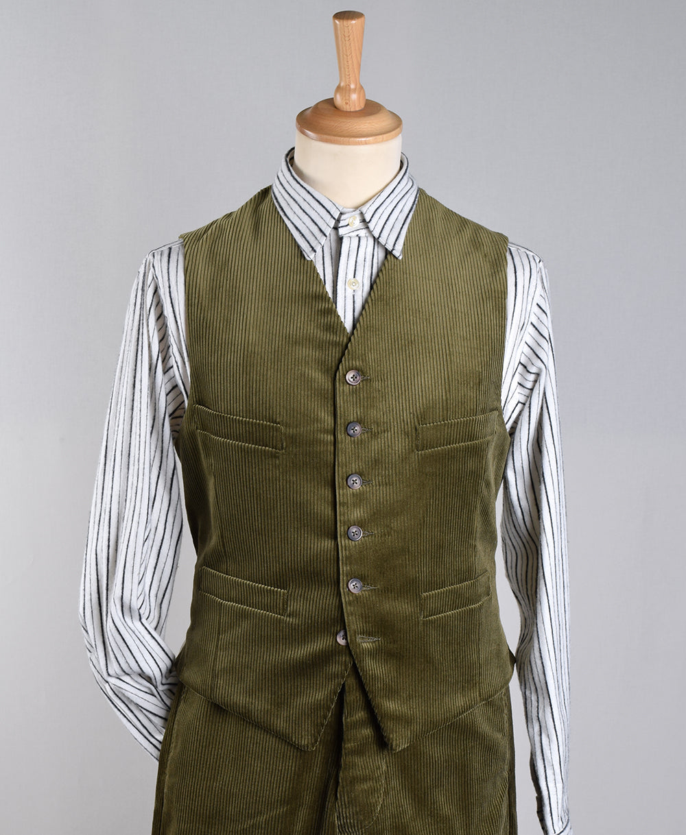 Cotton Corduroy Waistcoats (WC600) - Olive