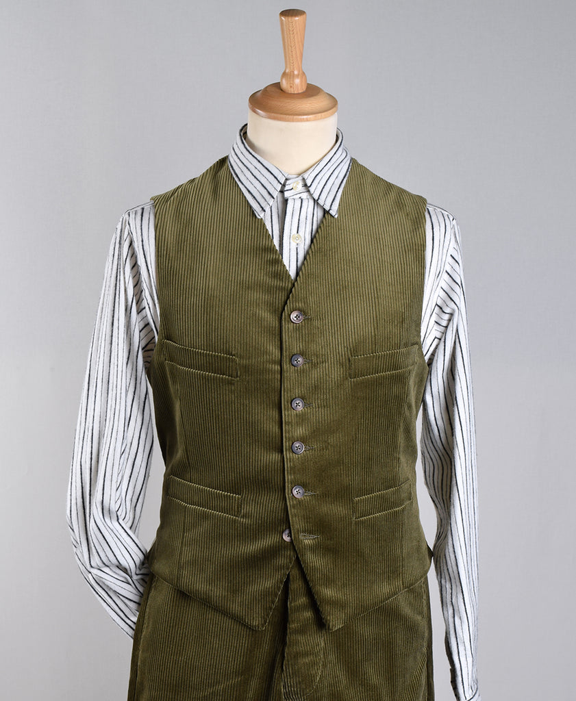 Cotton Corduroy Waistcoats (WC600) - Olive