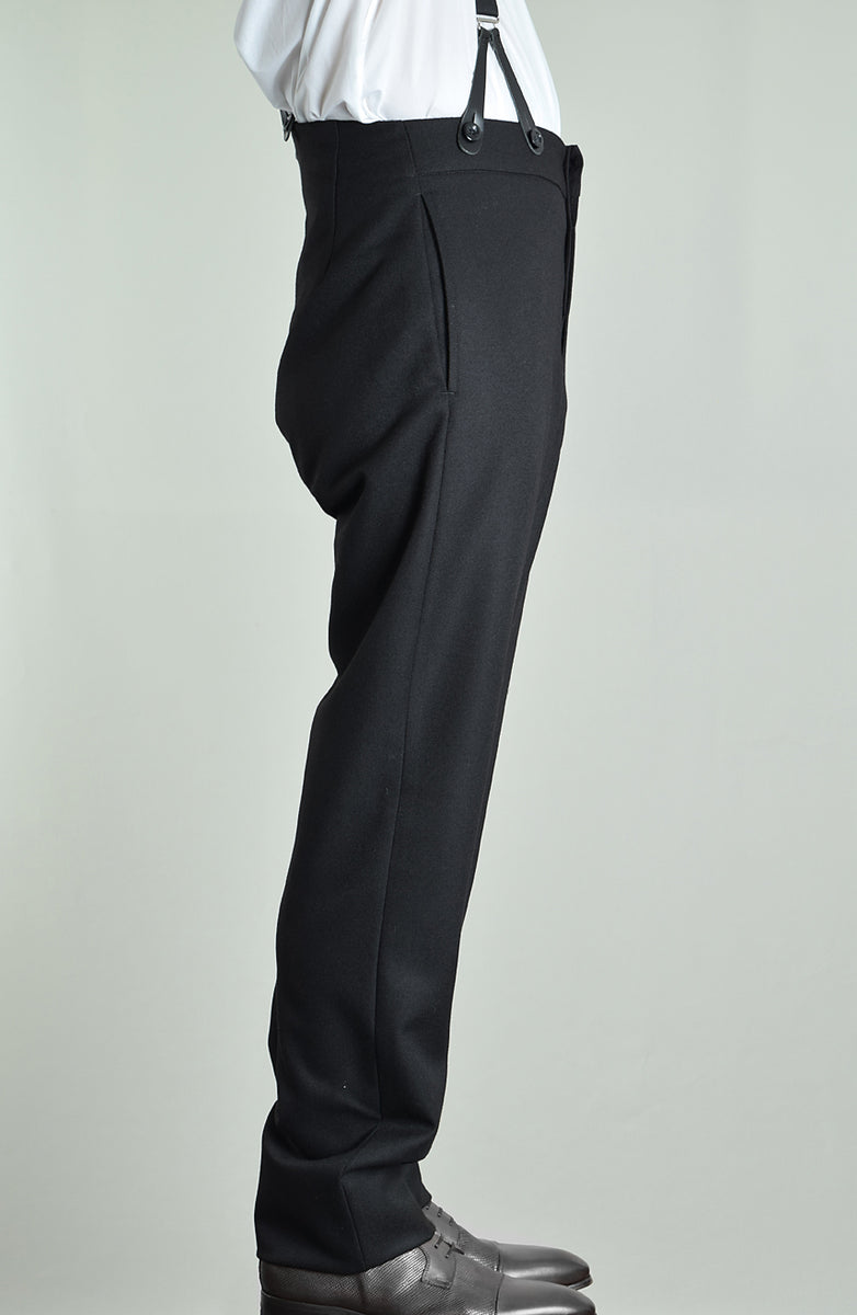 Black Victorian Trousers (TR201) - Darcy Clothing