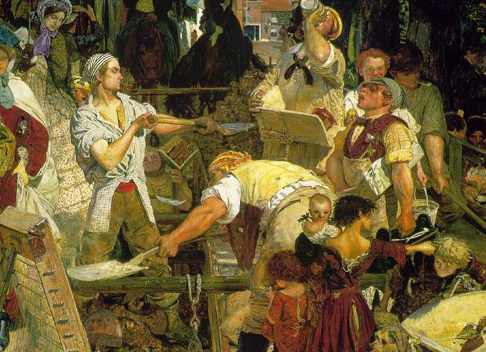 Square Cut Shirts in Ford Maddox Brown's 1863 Painting