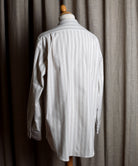 Beige Marl Stripe Grandad Shirt - Collarless (SH2122)