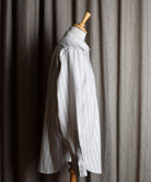 Beige Marl Stripe Grandad Shirt - Collar Attached (SH2122)