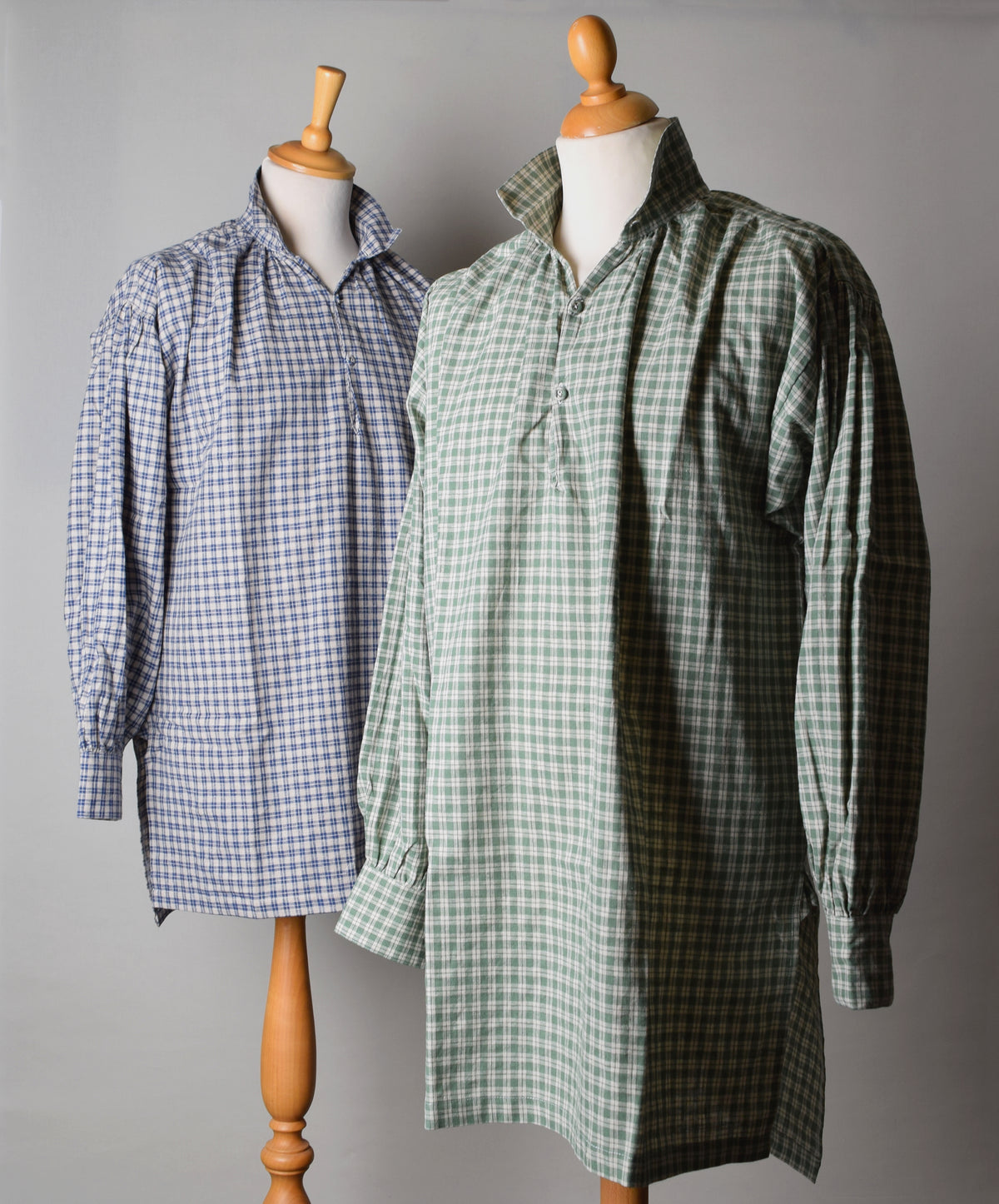Check Linen Cotton C18th Sailor's Shirt (SH120CB)