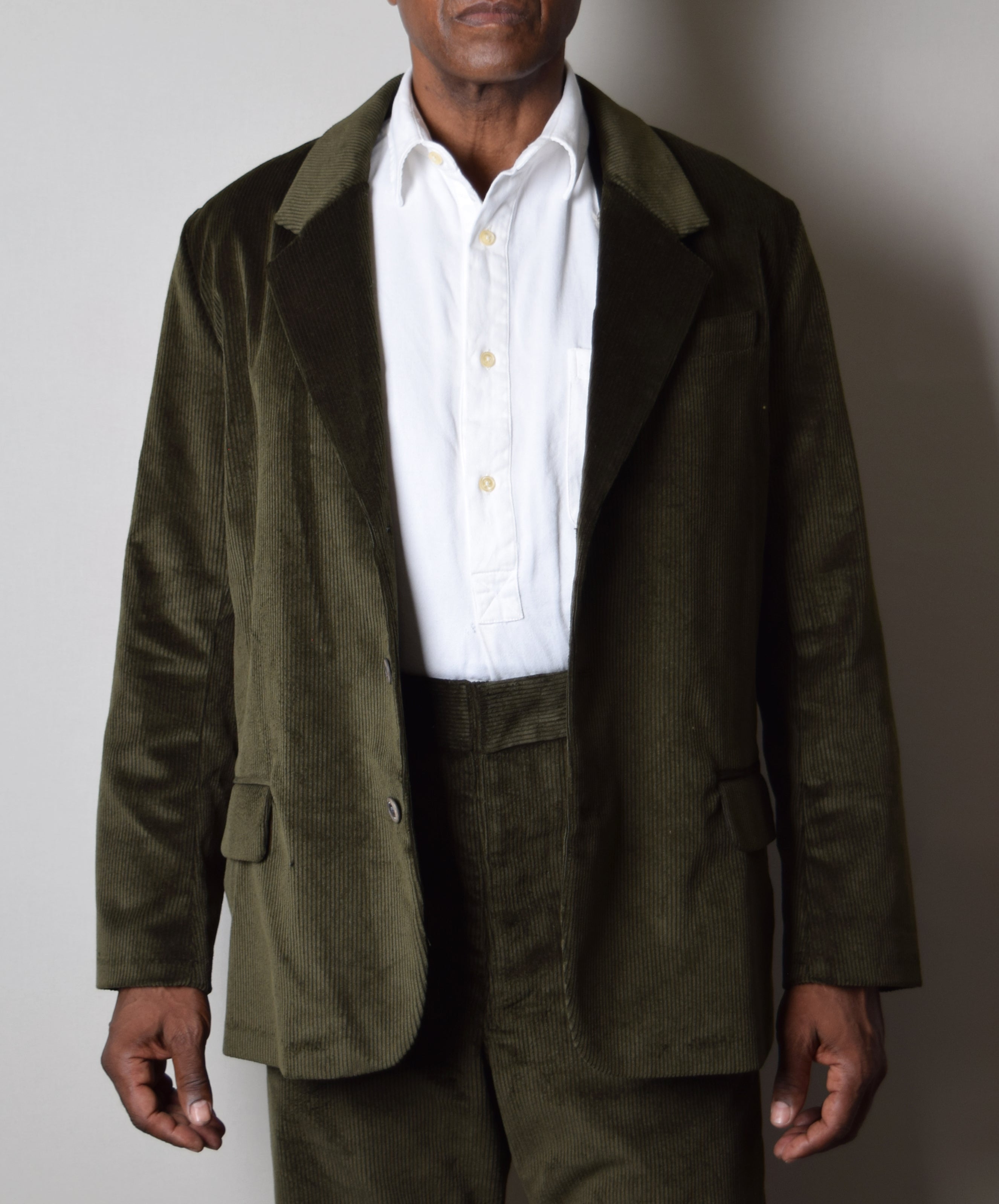 Bottle Green Corduroy Informal Lined C20th Jacket (JA1920-BG