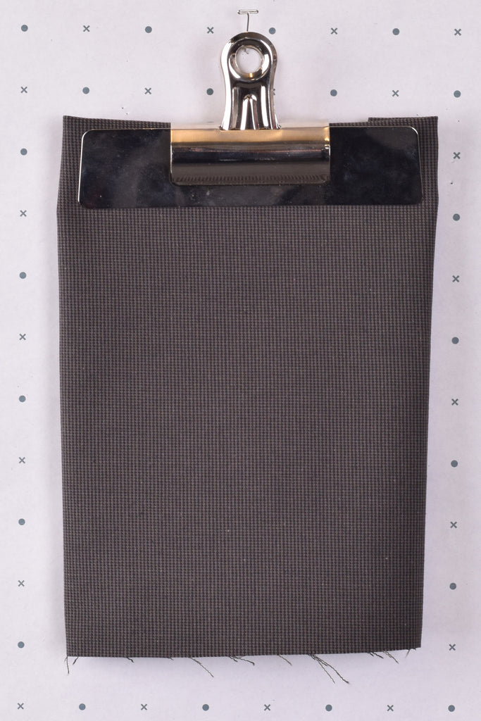 Old Charcoal Check Suiting Fabric (FD310)