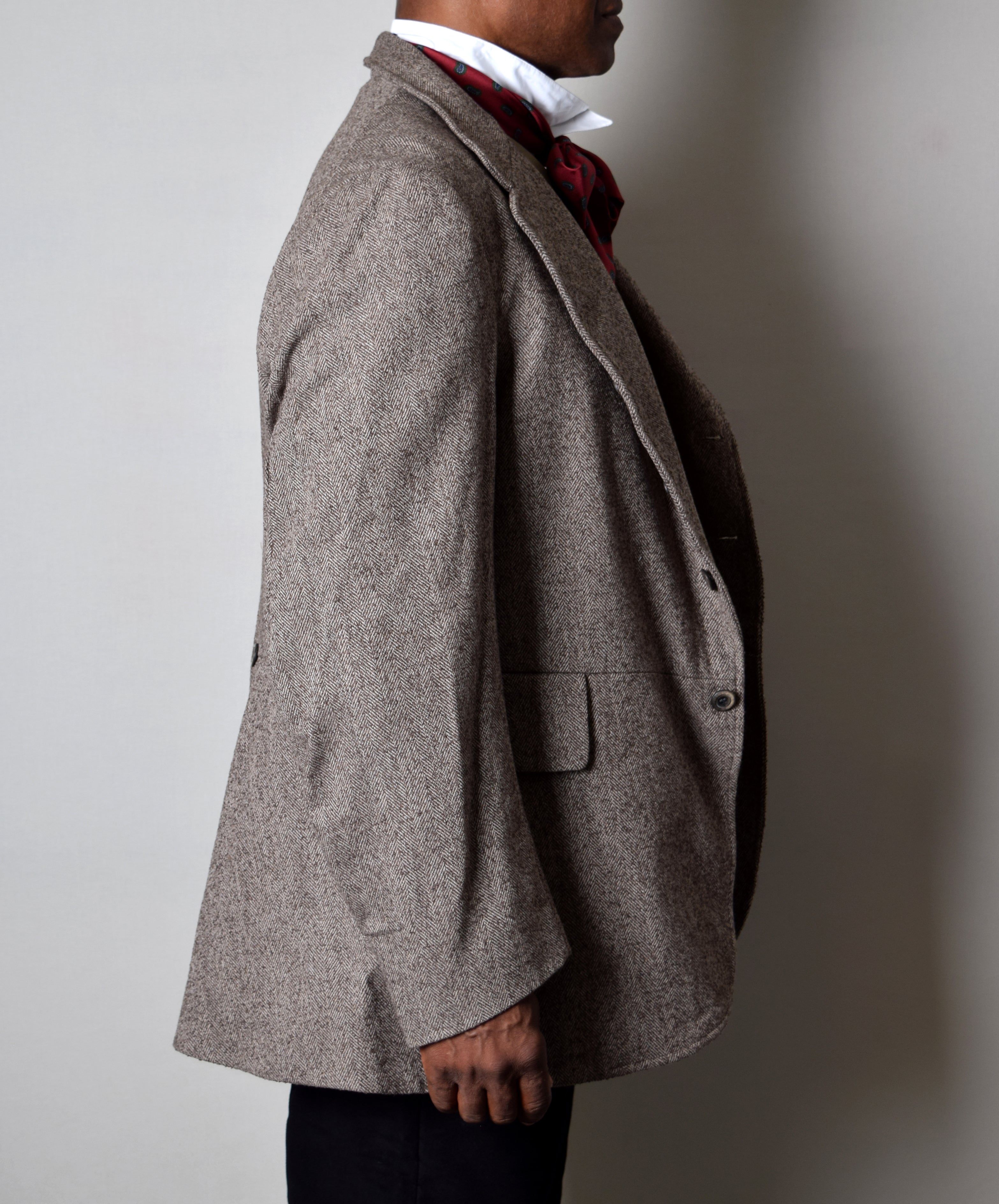 Coffee Herringbone Late Victorian Coat (JA1880-504) – Darcy Clothing