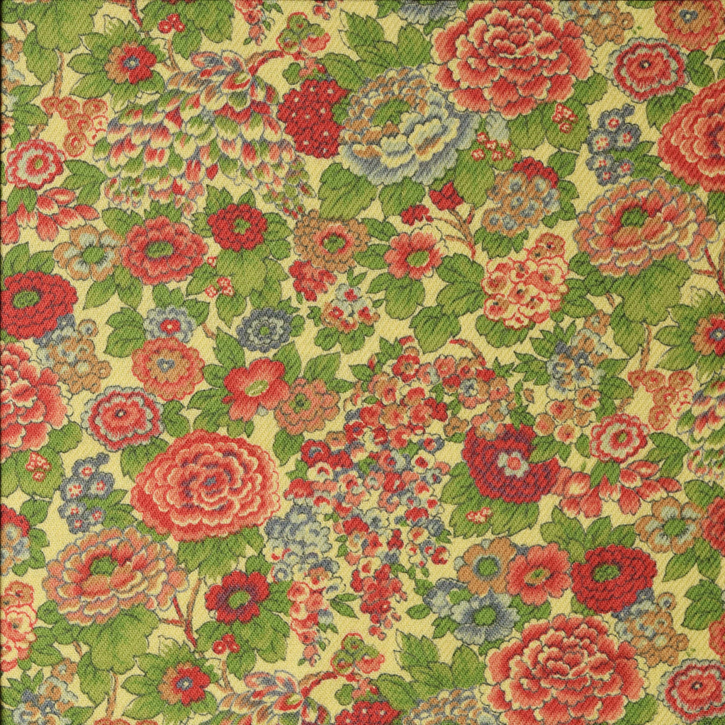 'Elysian' Red and Green Liberty Jubilee Fabric (FD-LIB-15)