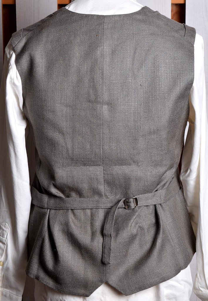 Linen Gardening Waistcoat in Grey Linen (WC115)