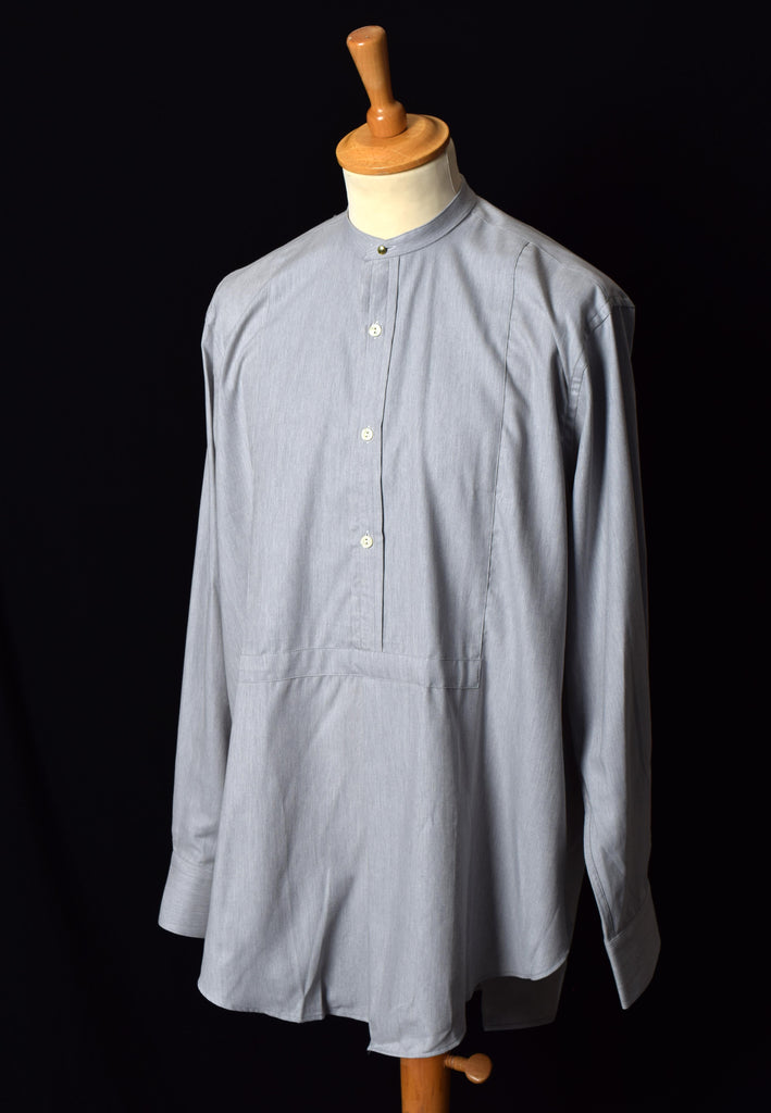 Bib Front Herringbone Neckband Shirt (SH160H)