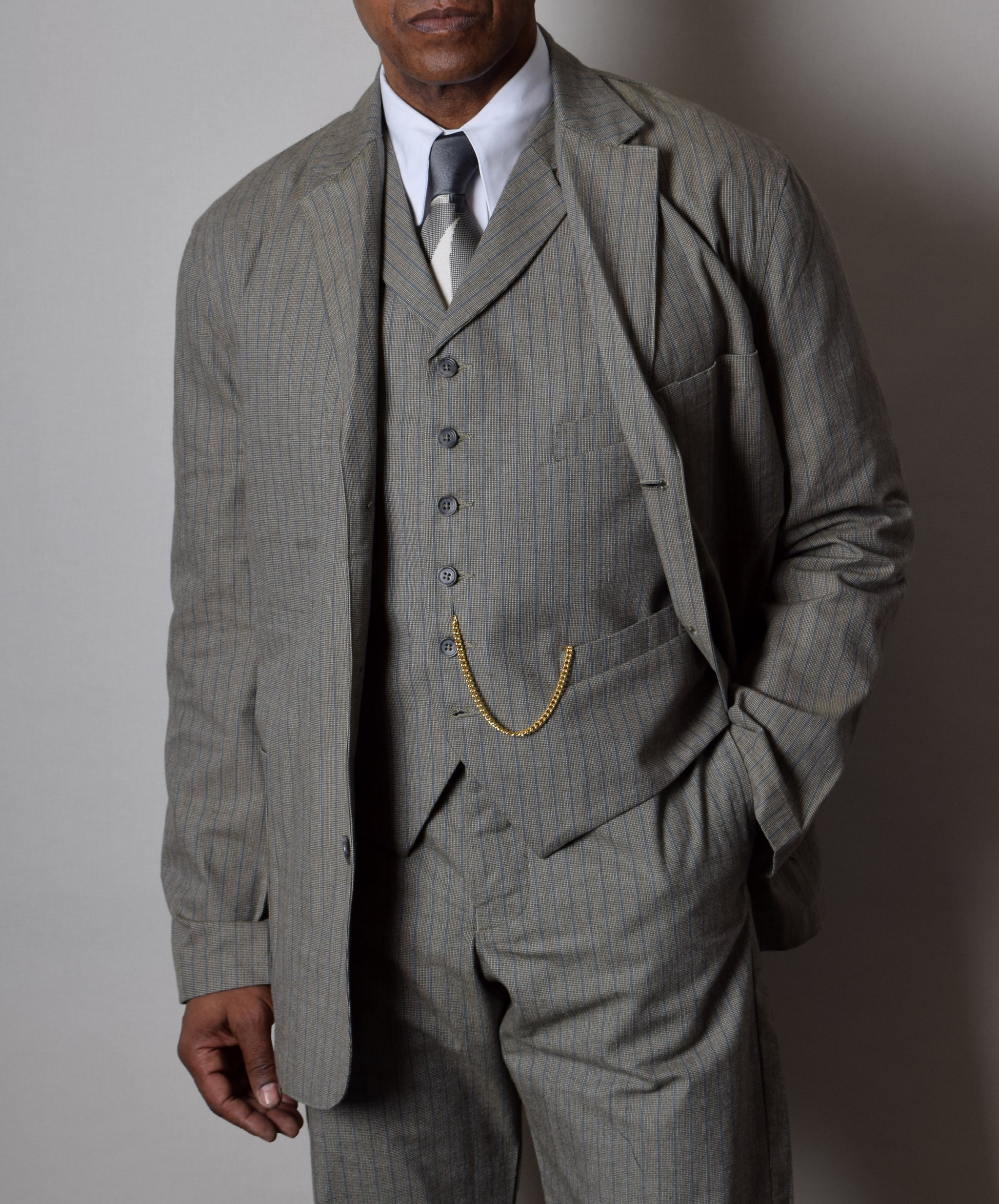 #477 wjk stripe sack jacket ストライプ L gray 477 wjk stripe sack jacket ストライプ L gray - メルカリ