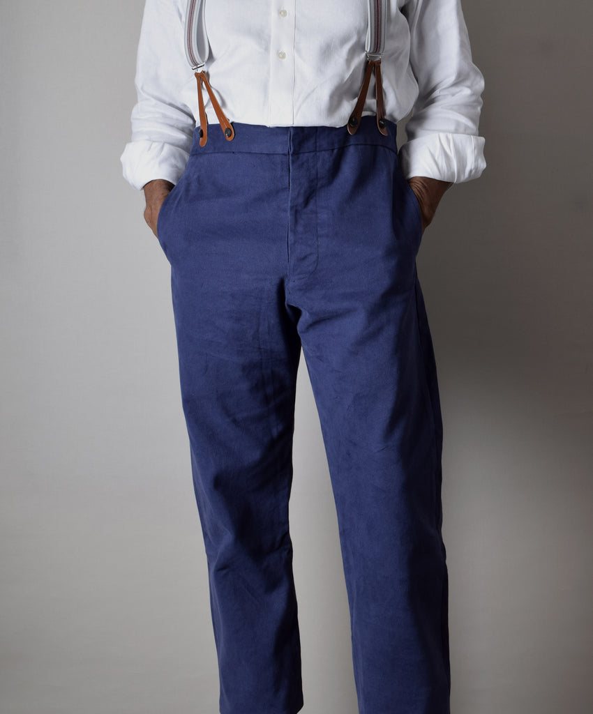 Western Stripe Fishtail Back Trousers (TR1200) - Front