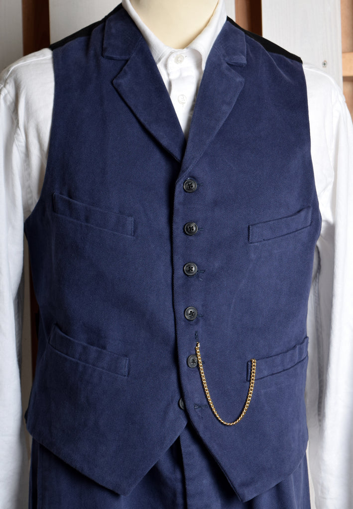 Washed Cotton Drill Work Waistcoat (WC100) - Front