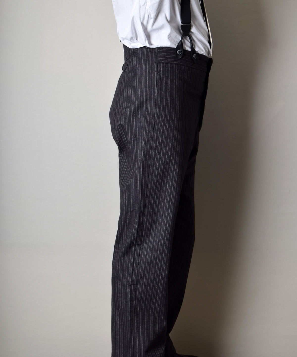 Western Stripe Fishtail Back Trousers (TR1200) - Side