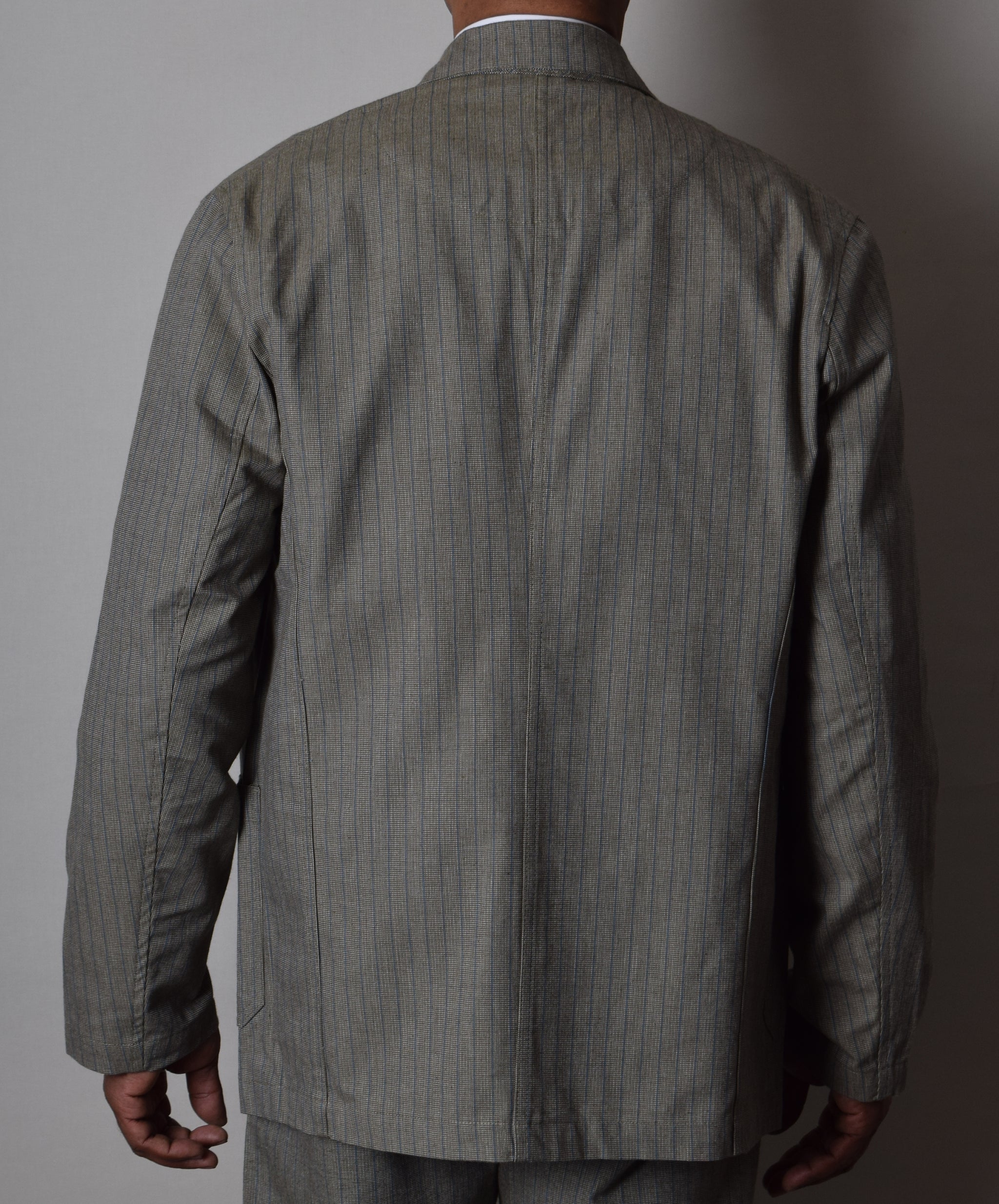 Olive/Blue Stripe Jacket (JA305) – Darcy Clothing