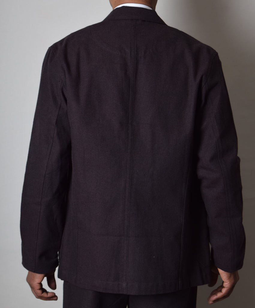 Dark Brown Herringbone Jacket (JA420)