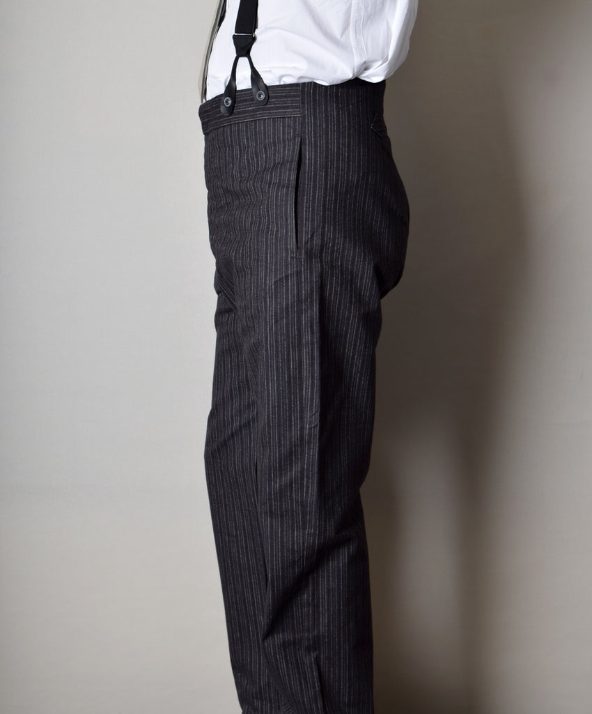 Western Stripe Fishtail Back Trousers (TR1200) - Side
