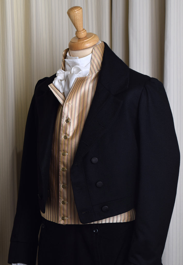 Limited Edition Regency Stripe Waistcoat (WC1820U) - Cream with JA1815 Regency Coat