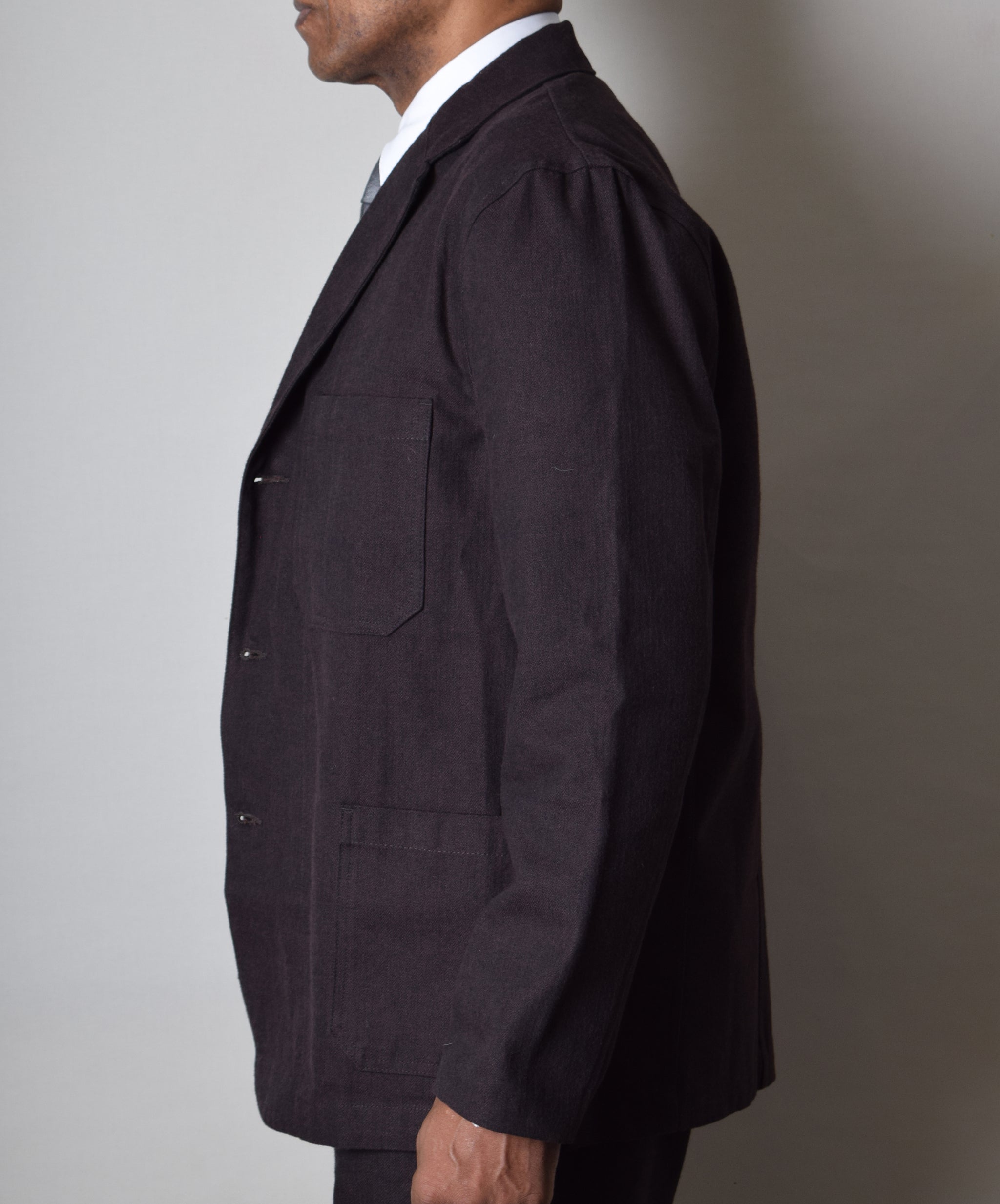 Dark Brown Herringbone Jacket (JA420) – Darcy Clothing