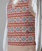 Sammy Wool Fair Isle Slipover (KN134) - Detail