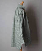 Green Check Linen Cotton C18th Sailor's Shirt (SH120CB)