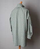 Green Check Linen Cotton C18th Sailor's Shirt (SH120CB)